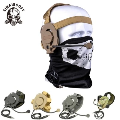 Tactical HD03 Elite II Dual Side Headset Earpiece L or R Side MIC Radio earphone