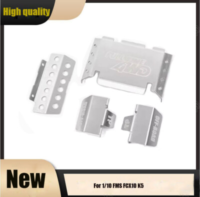Metal Chassis Armor Modification for 1/10 FMS FCX10 K5 RC  Protective Plate SDE