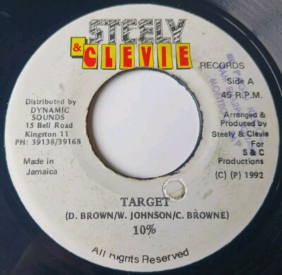 10% - Target Vinyl 45 - 1992 Steely & Clevie - Jamaica 
