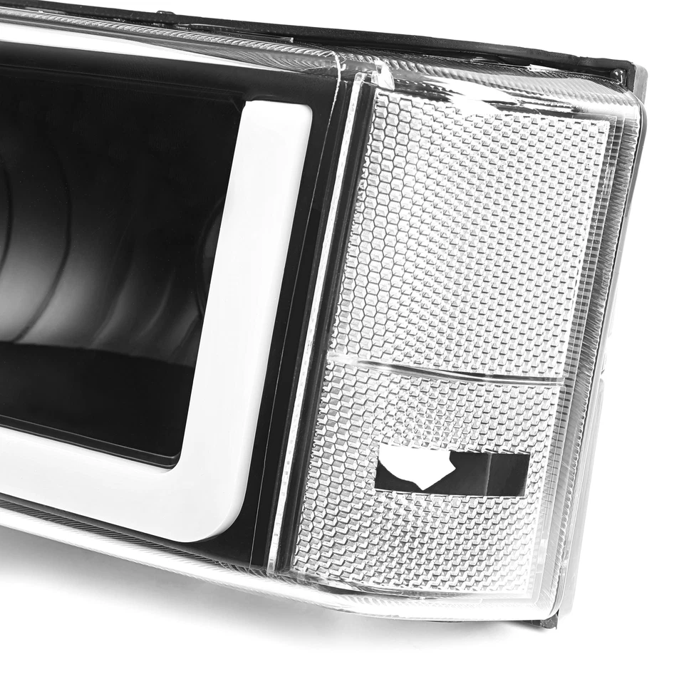 Faros LED DRL para Chevy Silverado 1500 2500HD 3500 2003-2006 + luz de parachoques Foto 4 de 4