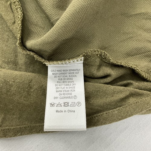 WITCHERY Women’s Size L khaki green short Sleeve Blouse Shirt - Picture 7 of 7