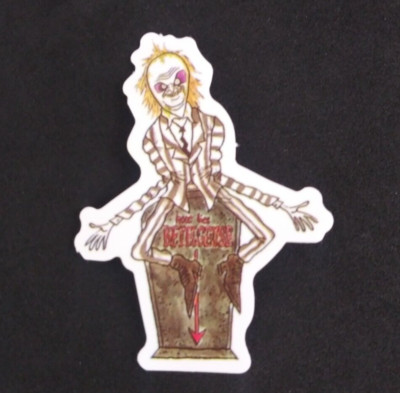 Classic Movie Cartoon Animation Doodle Sticker 2 3/8'' x 1.75'' (G)