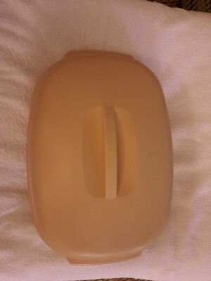 Tupperware 1273-8 Harvest Gold 3 PIECE Vegetable Rice Steamer Strainer Vtg