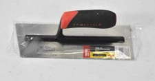Powerhold Hardwood Floor Trowel 4-1/2" x 11" Flat V Notch PWR-12 Black/Red