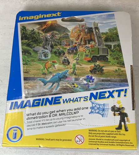 2018 Jurassic World IMAGINEXT Figures And Dinosaurs Cretaceous Kenji Malcolm Lot - Picture 9 of 14