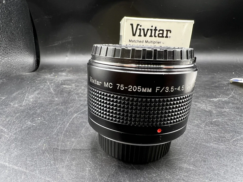 Vivitar MC 75-205 mm 2x Matched Multiplier Lens Minolta Mount Clean - Image 2 of 4
