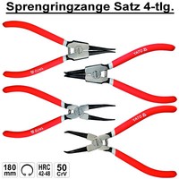 Sprengringzange Seegeringzangen Sicherungsringzange Sprengring Zange Satz 4Tlg.