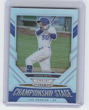 2021 Panini Prizm Mookie Betts CS5 Championship Stage Silver Dodgers