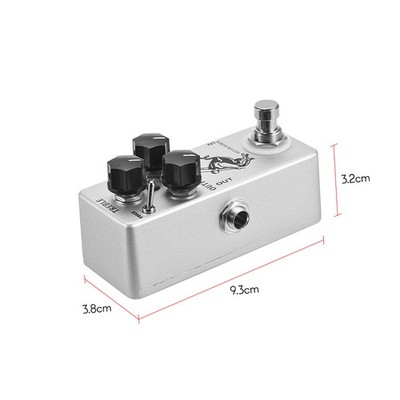 MOSKYAudio Silver Horse Overdrive Boost Guitar Effect Pedal Full Metal KOTN