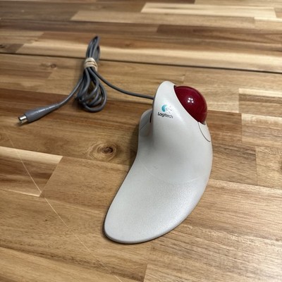 Logitech TrackMan Marble FX T-CJ12 Wired Trackball Mouse Tested WORKS