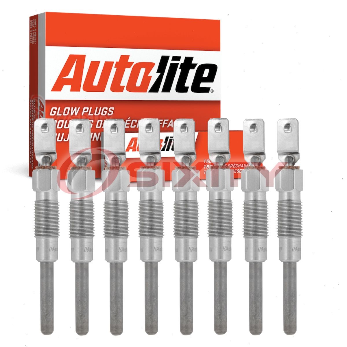 8 pc Autolite Diesel Glow Plugs for 1982-1983 Pontiac Grand LeMans Ignition jb