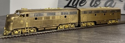 Oriental Limited HO Brass EMD F3AB 1500HP Phase IV Diesel Set Unpainted & Tested