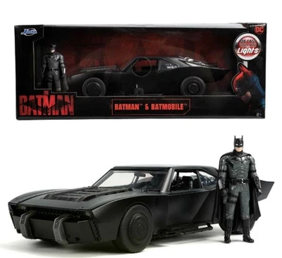 JADA TOYS - Véhicule avec lumières du film BATMAN 2022 – Batmobile - 1/18 - J... - Photo 1/4