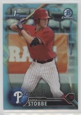 2016 Bowman Draft Chrome Draft Picks Sky Blue Refractor Cole Stobbe #BDC-62 2u6