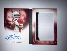 Kyler Murray RC Booklet 2019 Origins On Card Auto TRI Color Patch Player Worn/25