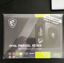 MSI MAG A850GL PCIE5 850W ATX 3.1 Power Supply Fully Modular Black