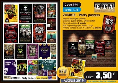 Zombie - Party posters / 1:35
