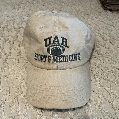 2002 UAB Blazers Sports Medicine Beige Cap Hat Adjustable The Game Vintage 