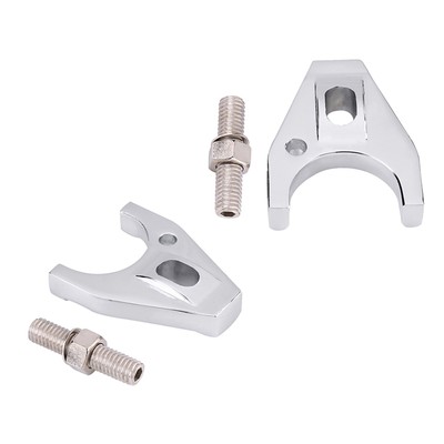 _Chrome Billet Aluminum Distributor Clamp Hold Down For BBC SB BB HEI
