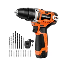 12V Brushless Power Drill, Cordless Drill with LCD Smart Display, 2... Fast Ship