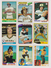 1976-1987 Topps John Candelaria Baseball Card Lot-14 w/Rookie Pittsburgh Pirates