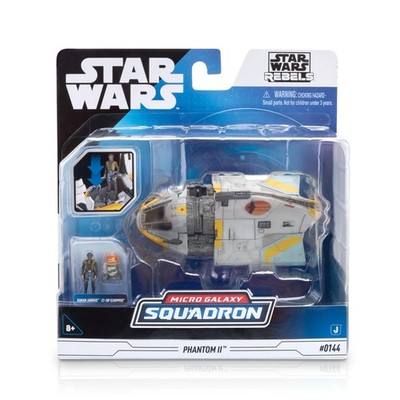 STAR WARS Micro Galaxy Squadron PHANTOM II + Kanan Jarrus / Chopper #144 new MOC