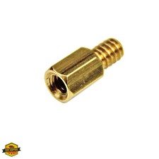 6-32 Brass Motherboard Standoffs for ATX Computer Case - 15 Pack, TAA