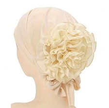 Under Scarf Volumising Hijab Cap | Tie Back Hijab Cap | Turban Hijab Cap | Beige