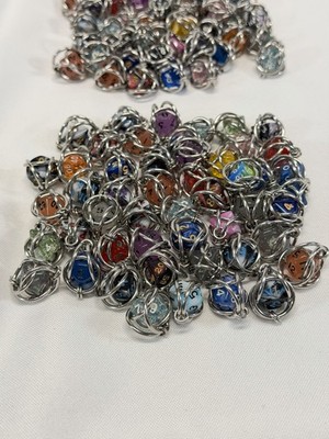 Bulk 50x RPG DnD Dungeons & Dragons Caged Dice Random Colors