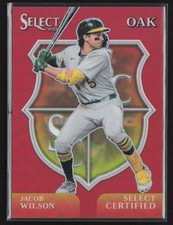2025 Select baseball Jacob Wilson #5 Certified Red Insert RC /99 Rookie RC