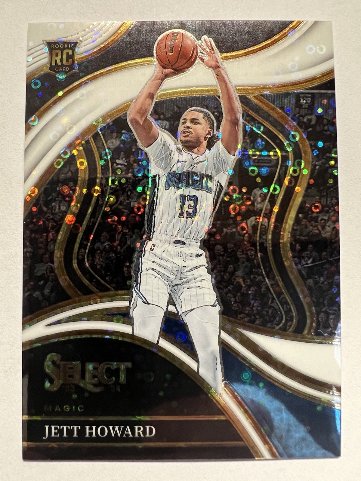 2023-24 Panini Select Jett Howard /75 White Disco Prizm RC Rookie Courtside #270