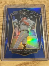 2021 Panini Select Premier Carolina Blue Prizm SP #’d /149 Isaac Paredes #113