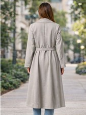 New Light Weight Summer Tench Coat Buttons Jackets with Front 2 Pockets