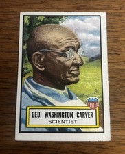 1952 Topps Look 'N See Set Break #26 George Washington Carver NM