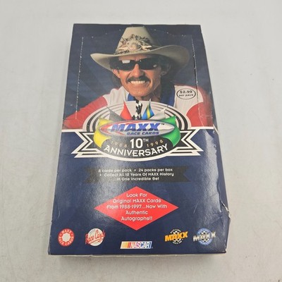 1998 Maxx 10th Anniversary NASCAR Racing Hobby Box, 24 Sealed Packs