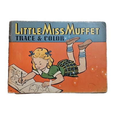 Vintage 1920 Trace & Color Book M.A. Donahue Co New York Children s Activity Art