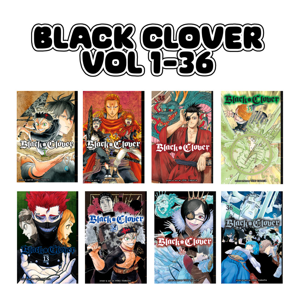 Black Clover Manga English Version Vol 1-36 Full Series Set Expedite