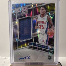 Panini Spectra 2023-24 Supernova Prizm Marcus Sasser Rookie Auto Patch #61/75 