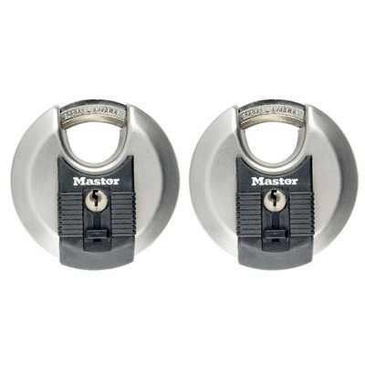 Master Lock Vorhängeschloss 2-Disk aus Edelstahl (70mm) M40E