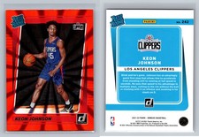 2021-22 Donruss #242 Keon Johnson Holo Orange Laser