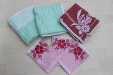 ❤️ Handtuch Waschlappen Waschhandschuh Handtücher vintage retro rosa grün türkis