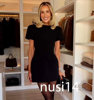 ZARA NEW WOMAN SHORT PLEATED POCKET DRESS BLACK XS-XXL 9747/777/800