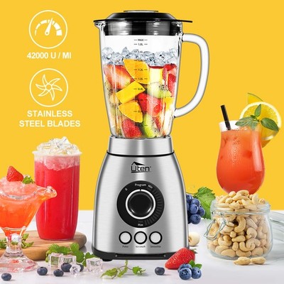Uten 68oz Kitchen Glass Blender for Smoothies, Ice Crusher, Juice & Milkshake