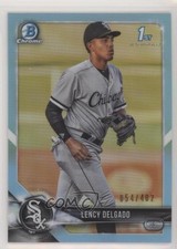 2018 Bowman Draft Chrome Sky Blue Refractor 54/402 Lency Delgado #BDC-37 0b3