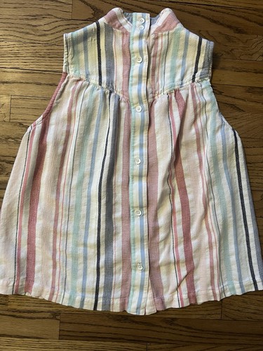 Anthropologie Cloth and Stone Multicolored Striped Button Down Tank - Small - Picture 2 of 4