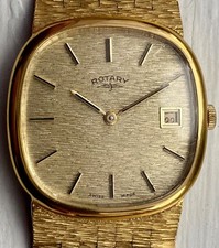 GENTS 35mm 1970s Rotary BARK EFFECT 17 Jewels HAND-WINDING Watch SUPERB Working