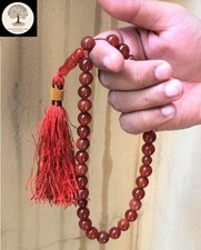 Natural Original coloured Agate (Aqeeq) stone tasbeeh. 33 beads, 10mm each bead.