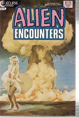 Alien Encounters #8 Eclipse Comics Marilyn Monroe Atomic Explosion Cover 1987 VF