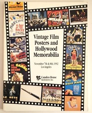 Camden House Auction Catalog 1992 - Vintage Film Posters & Hollywood Memorabilia