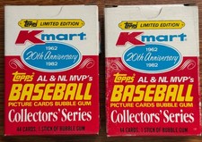 1982 Topps/Kmart 1962-1982 20th Anniversary AL+NL MVPs Baseball